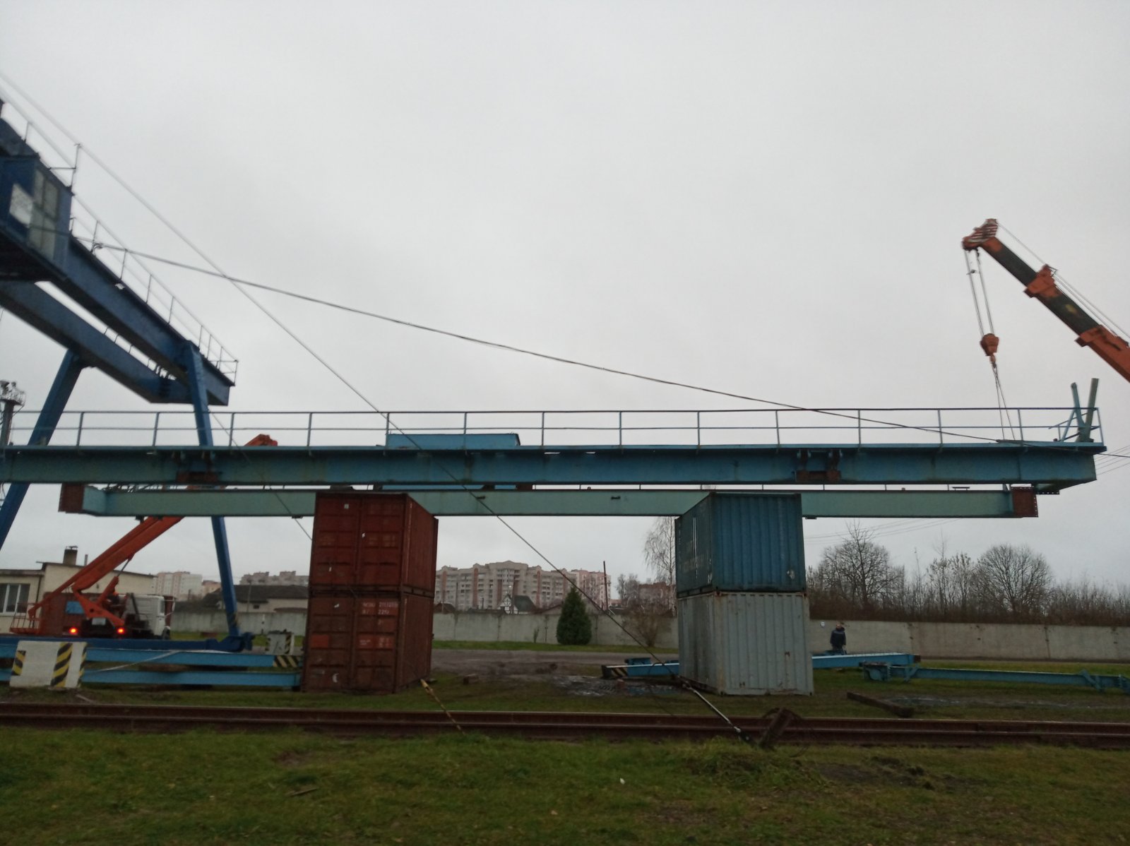 Монтаж крана