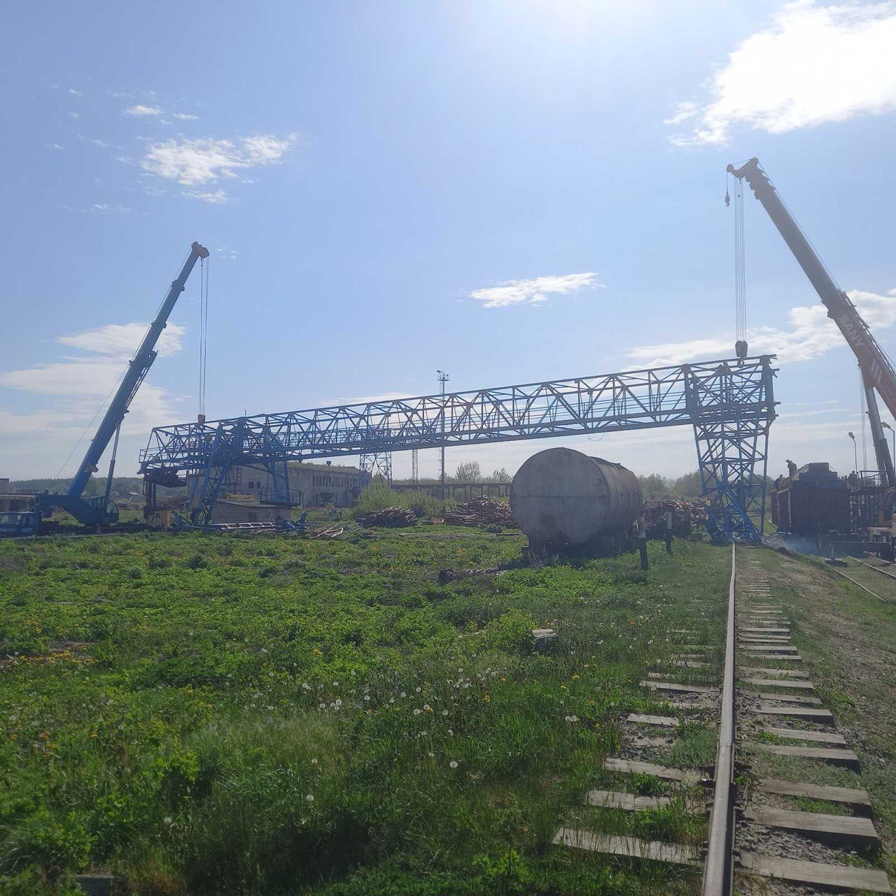 Демонтаж, перебазировка и монтаж козлового крана ККС-10