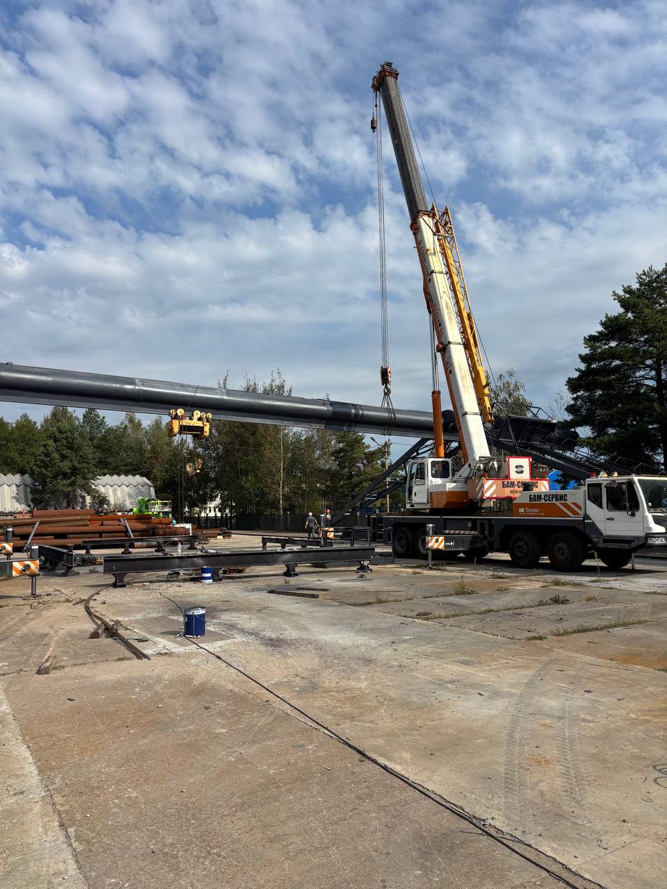 Ремонт и реконструкция мостового крана 80т/20т