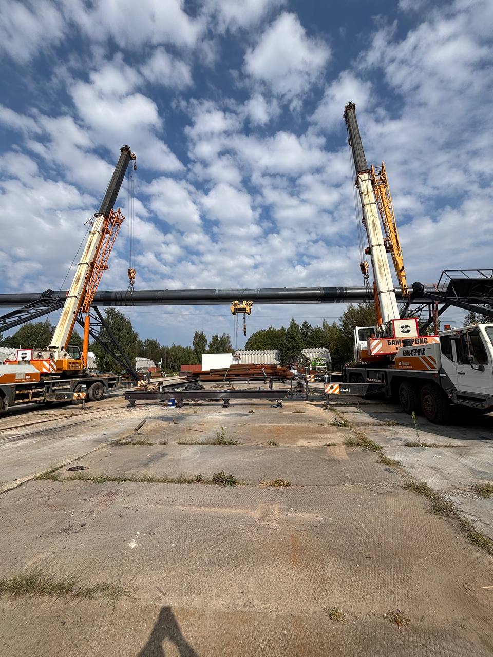 Ремонт и реконструкция мостового крана 80т/20т