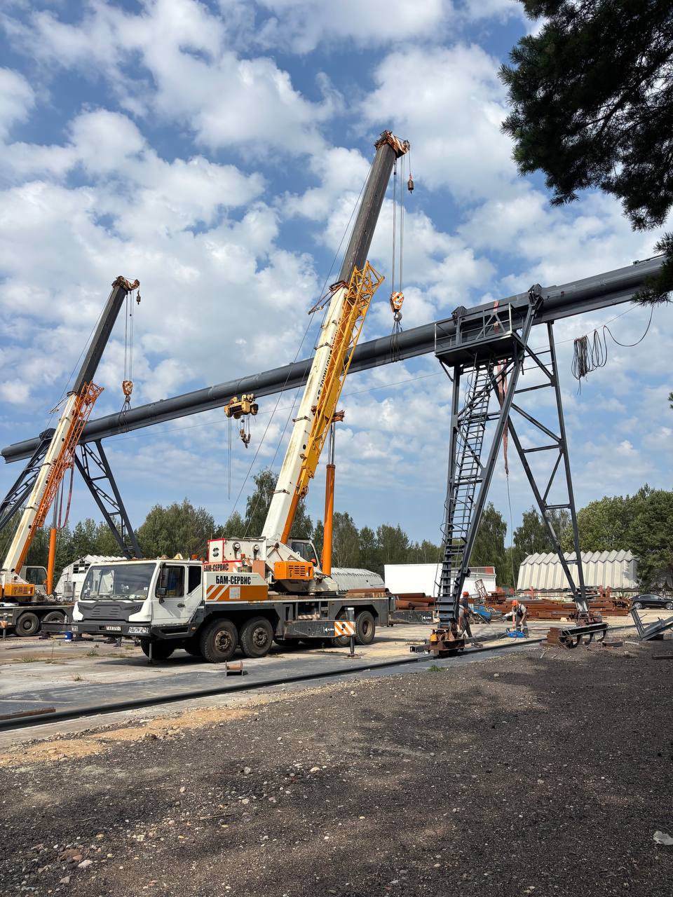 Ремонт и реконструкция мостового крана 80т/20т